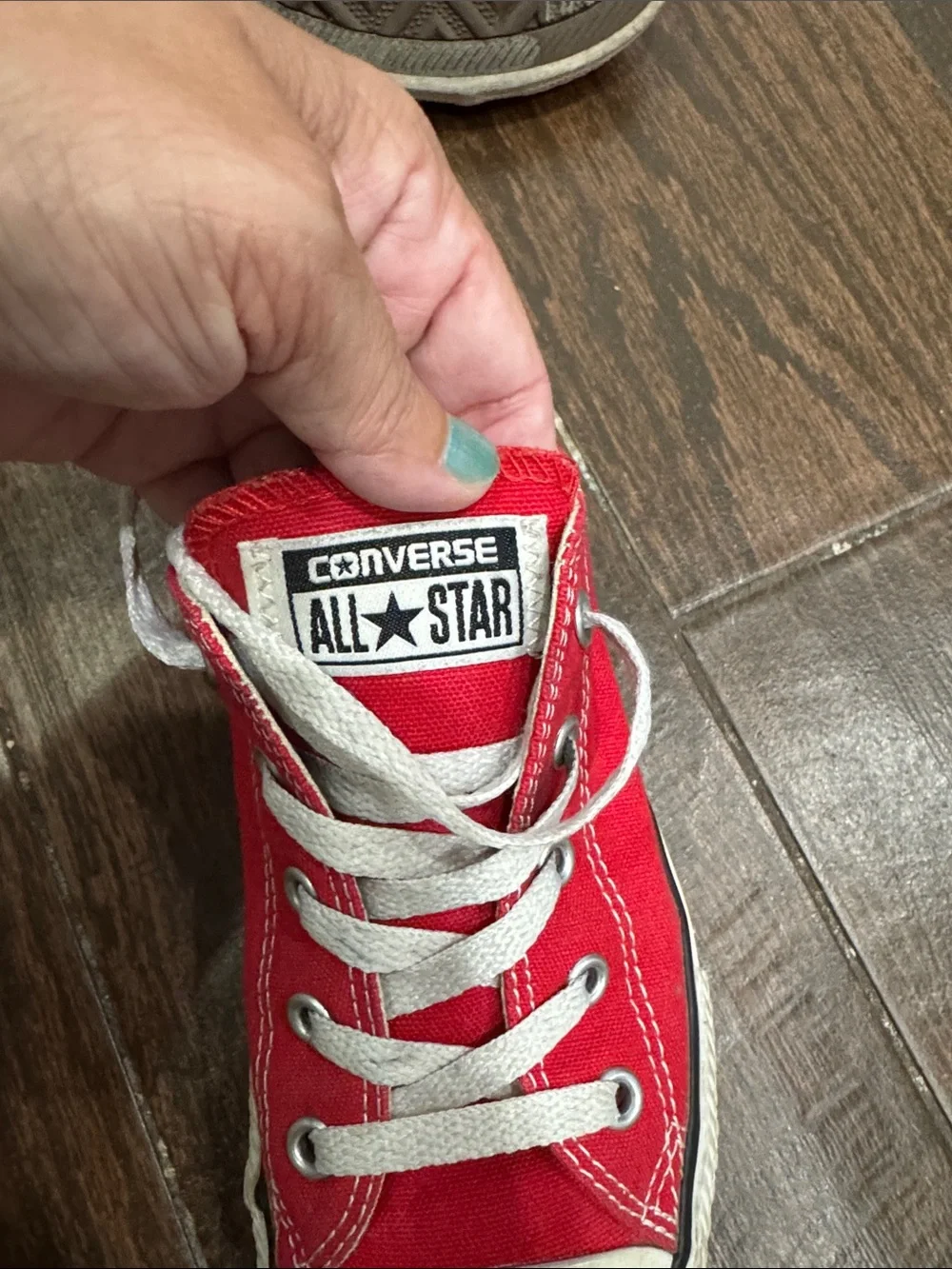 Converse Kids Red Low Top Canvas Sneakers